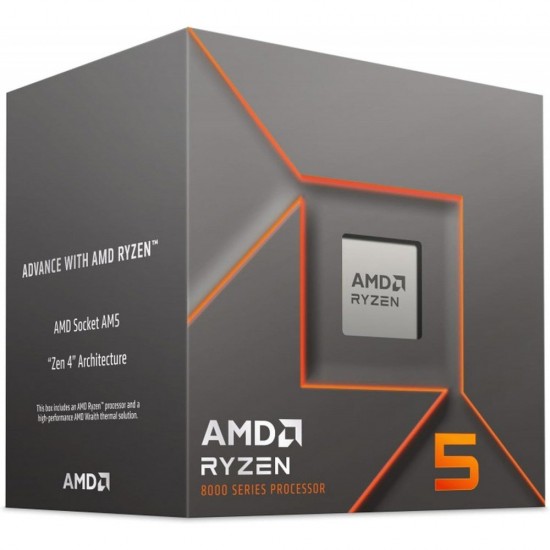 AMD Ryzen 5 8400F - Ryzen 5 8000- Series Phoenix (Zen 4) 6-Core 4.2 GHz Socket AM5 65W